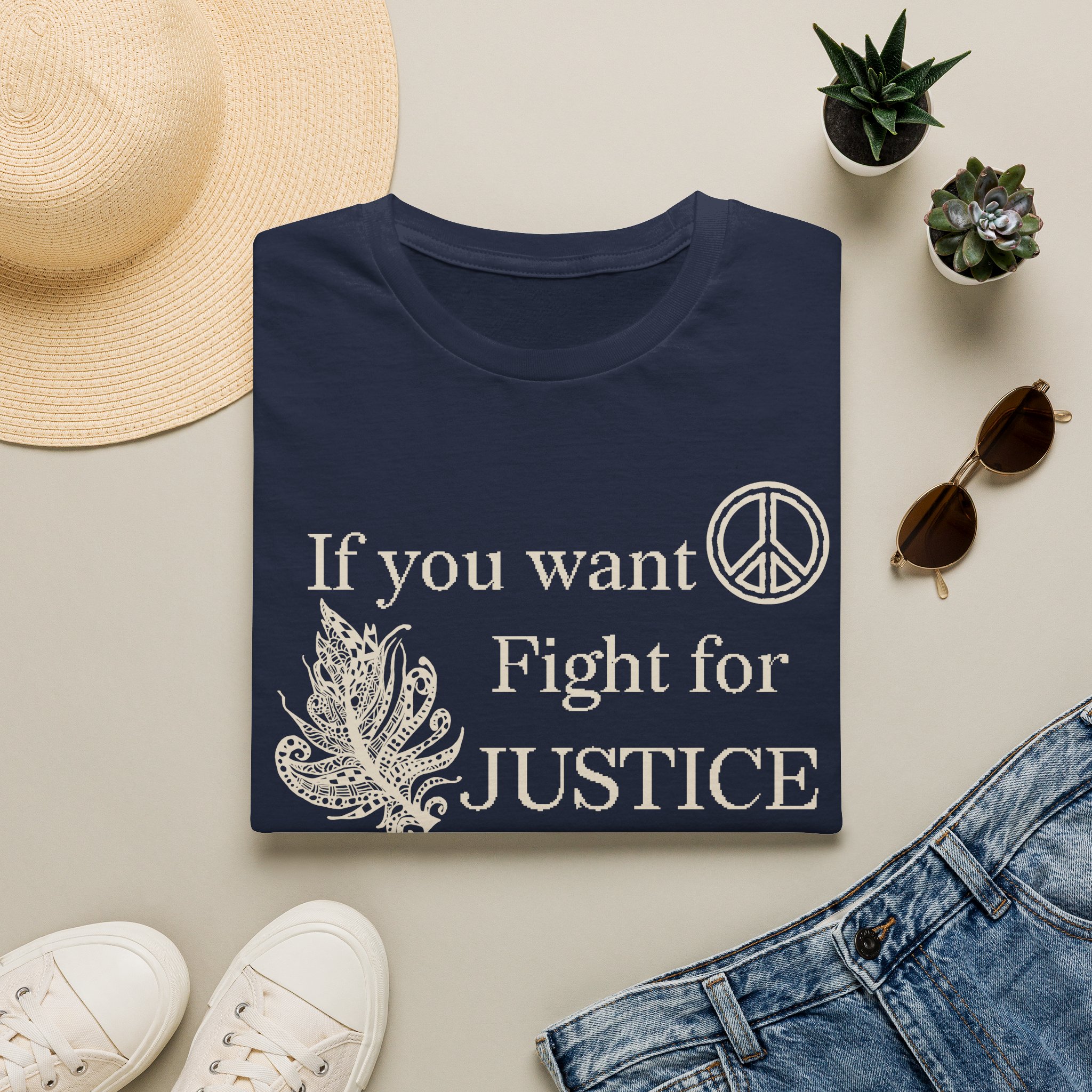 Justice Peace T-Shirt | "If you want peace then fight for justice" Statement Tee - Image 45