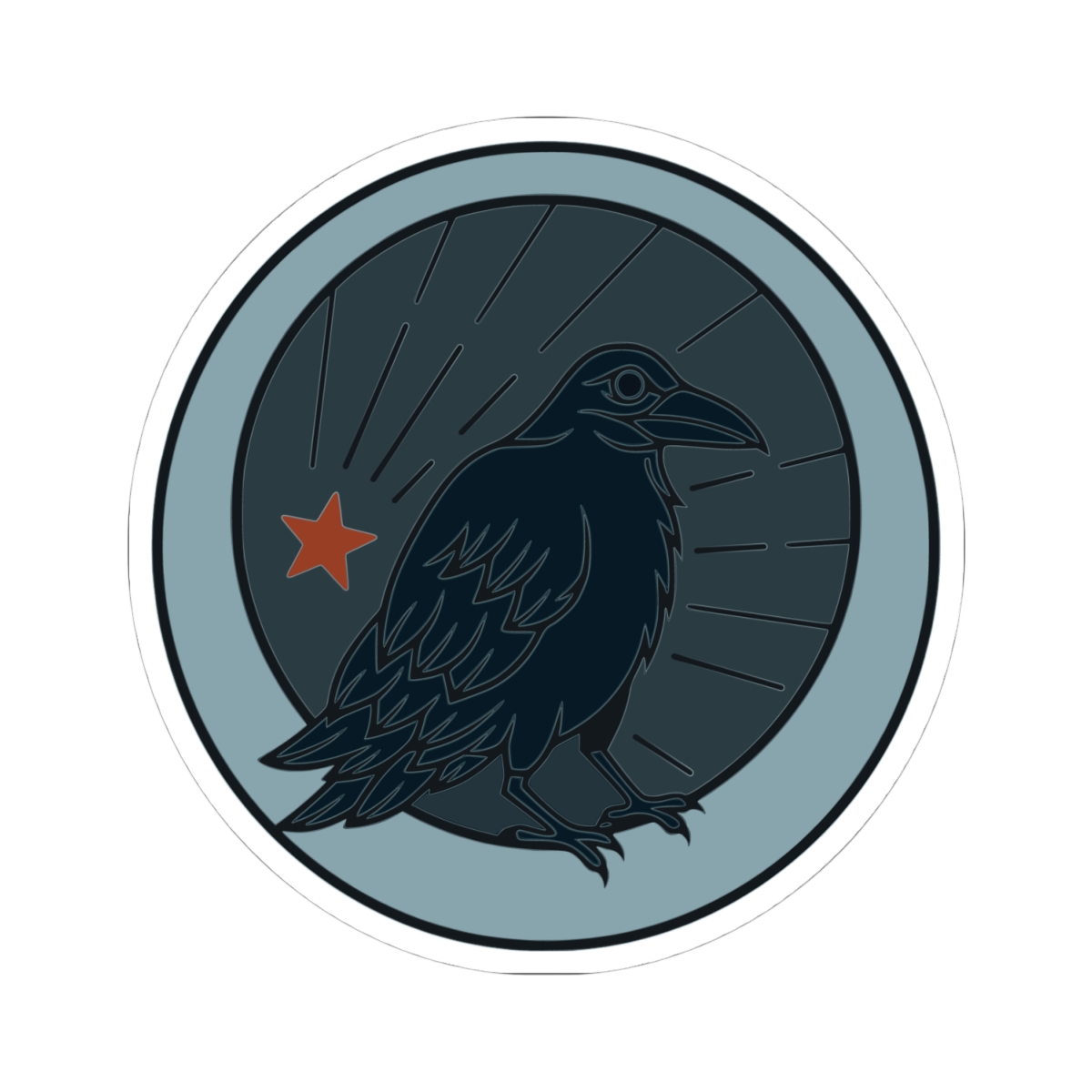 Pretty Little Omens Logo Sticker | Raven Emblem Sticker - Image 4