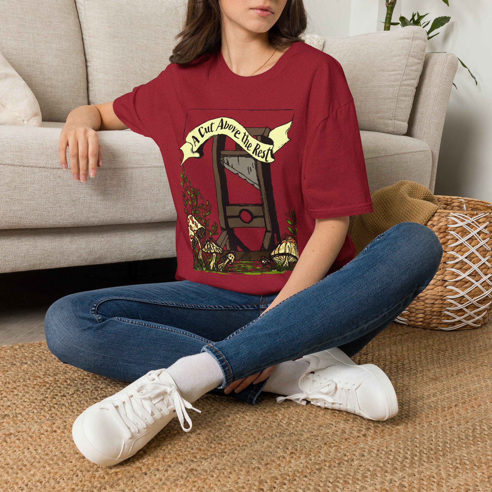 “A Cut Above the Rest” Guillotine Graphic Tee - Image 54