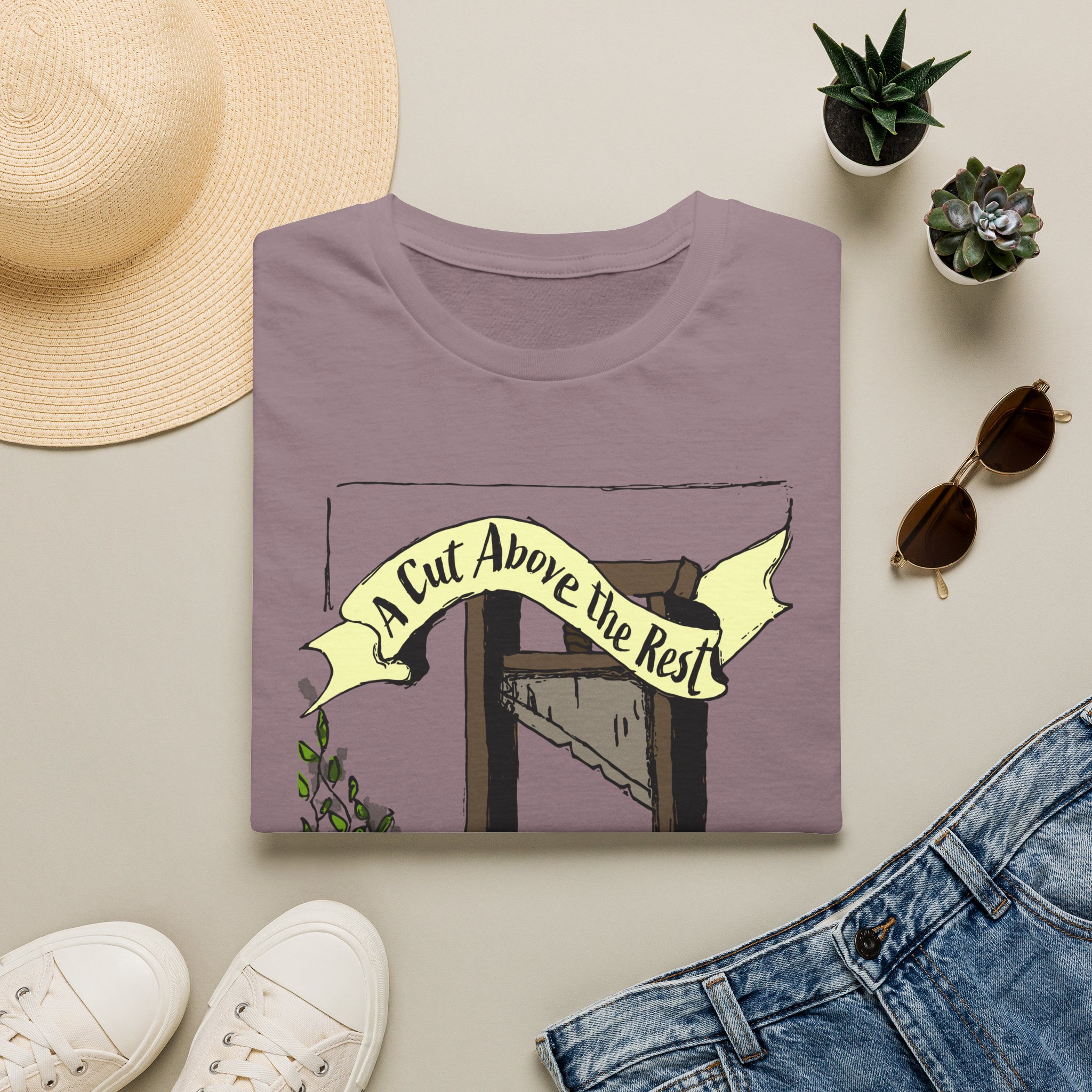 “A Cut Above the Rest” Guillotine Graphic Tee - Image 49
