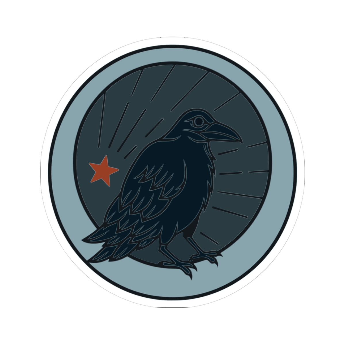 Pretty Little Omens Logo Sticker | Raven Emblem Sticker