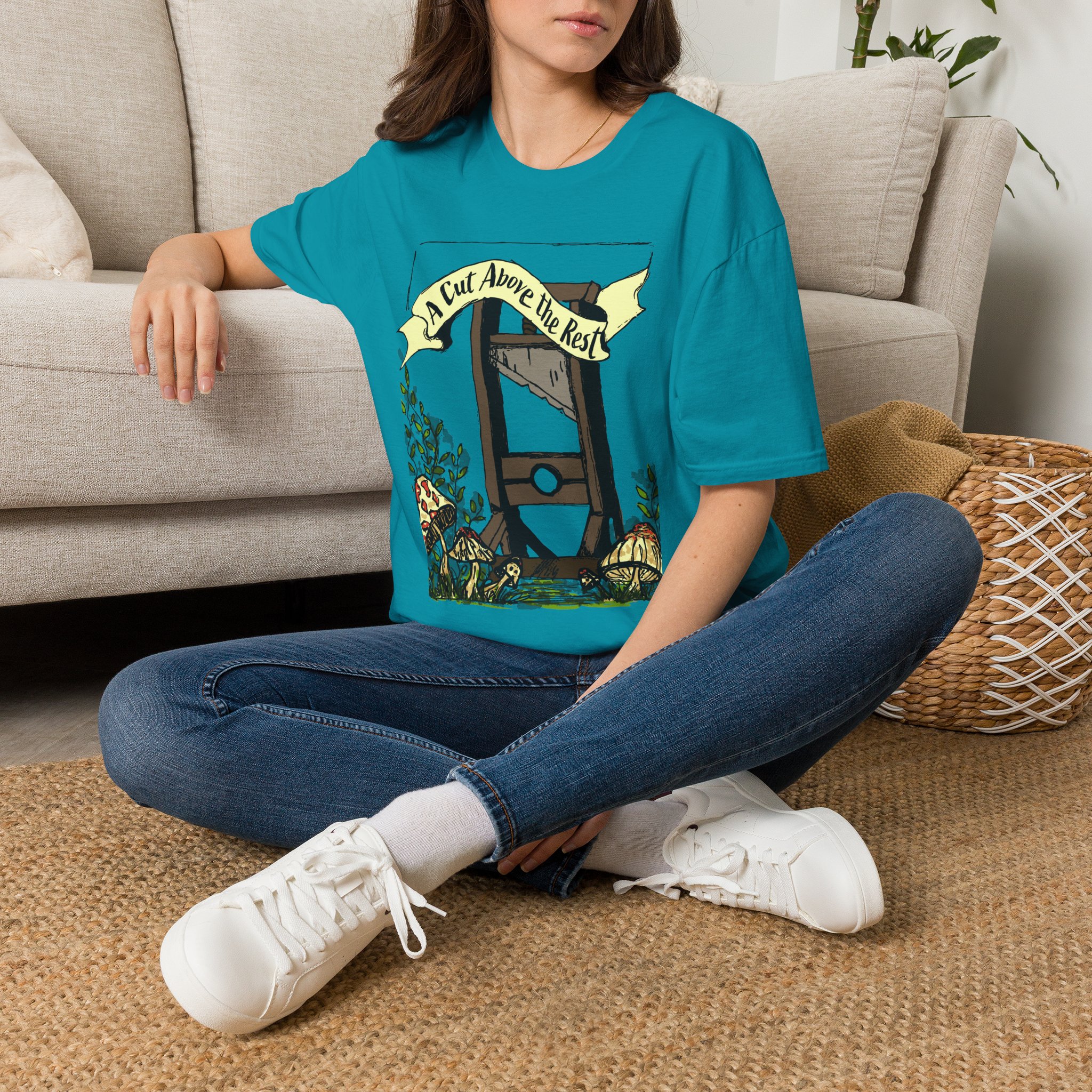 “A Cut Above the Rest” Guillotine Graphic Tee - Image 38