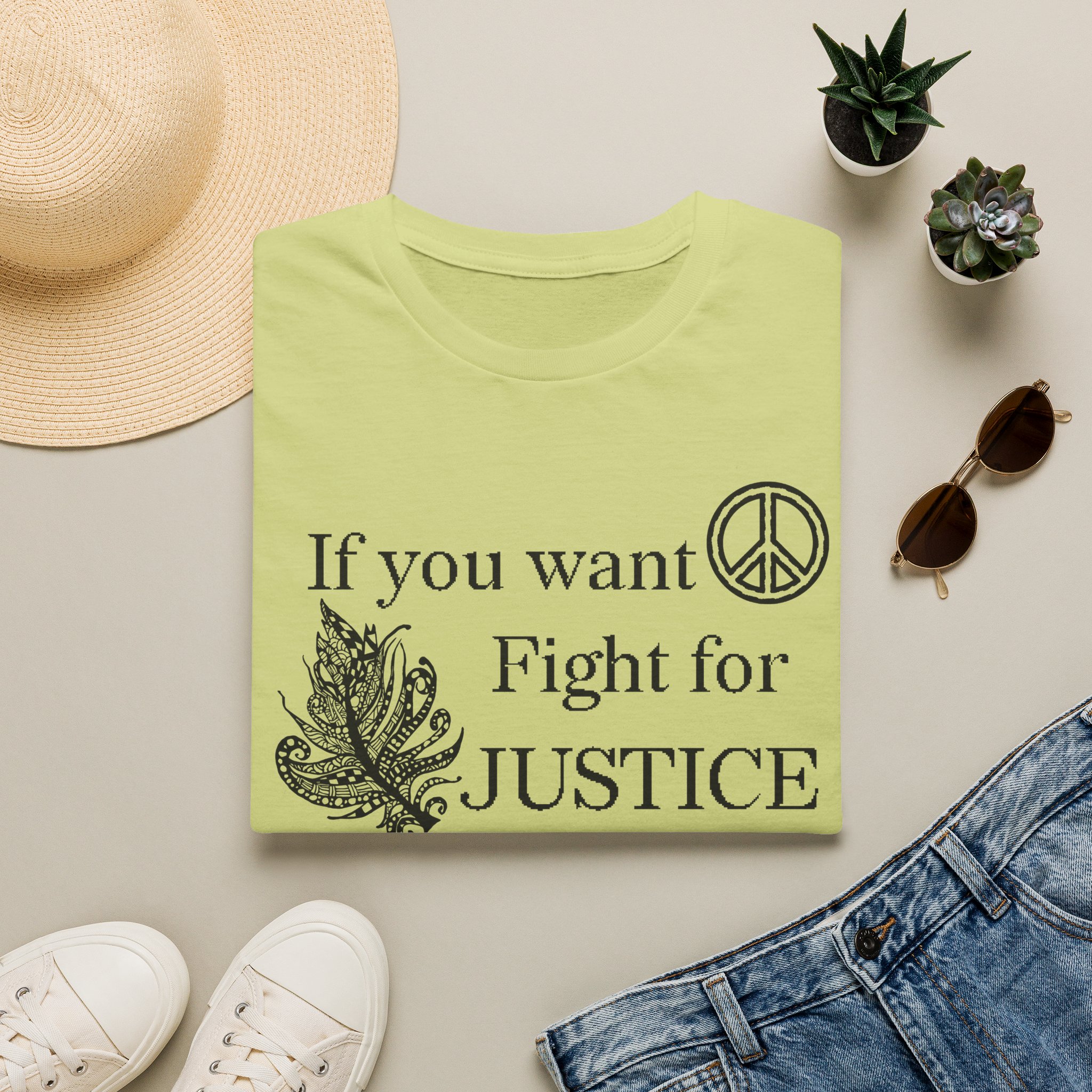 Justice Peace T-Shirt | "If you want peace then fight for justice" Statement Tee - Image 21