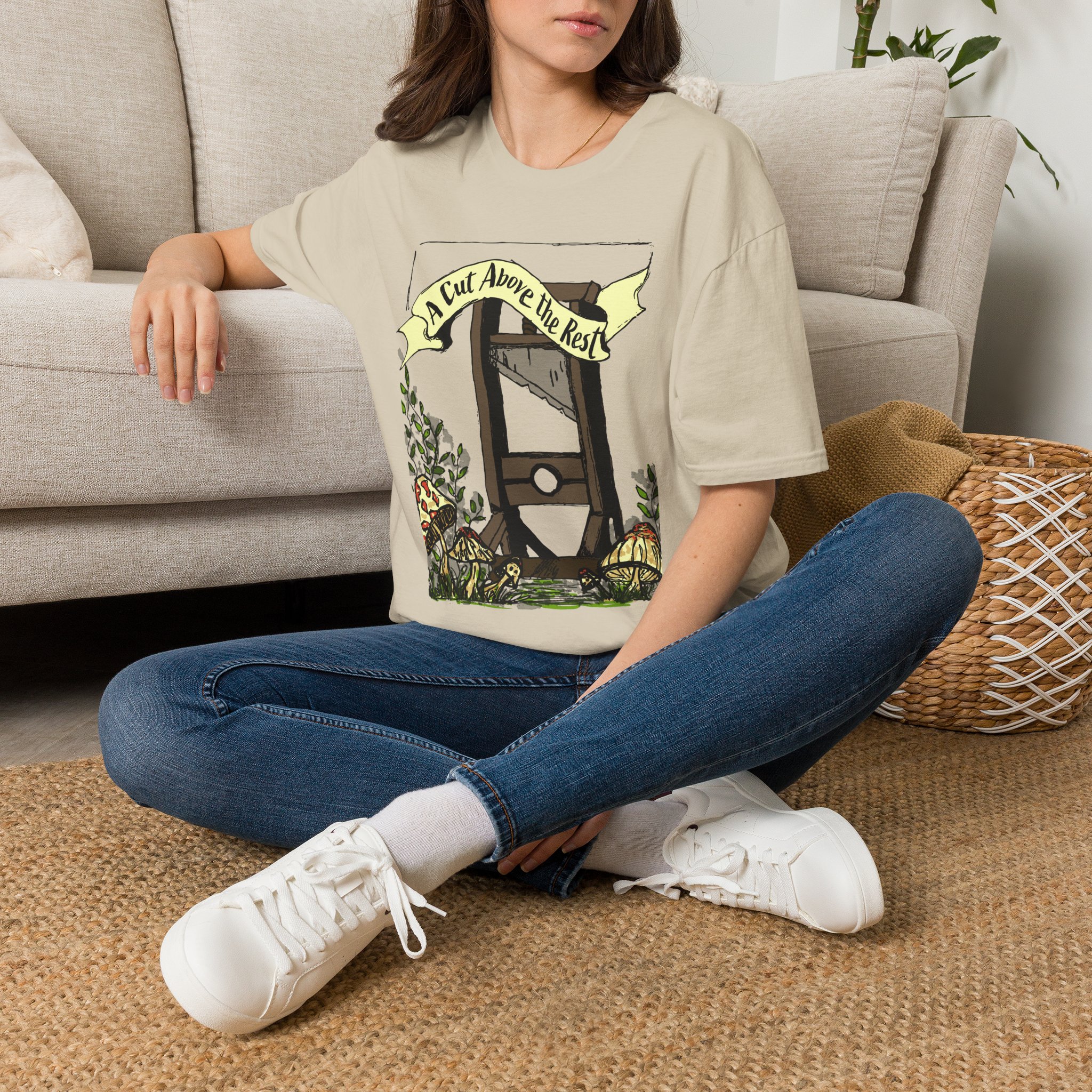 “A Cut Above the Rest” Guillotine Graphic Tee - Image 10