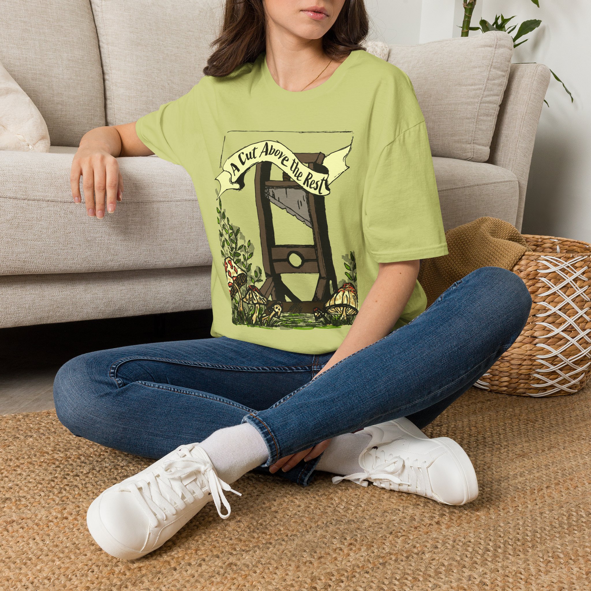 “A Cut Above the Rest” Guillotine Graphic Tee - Image 22