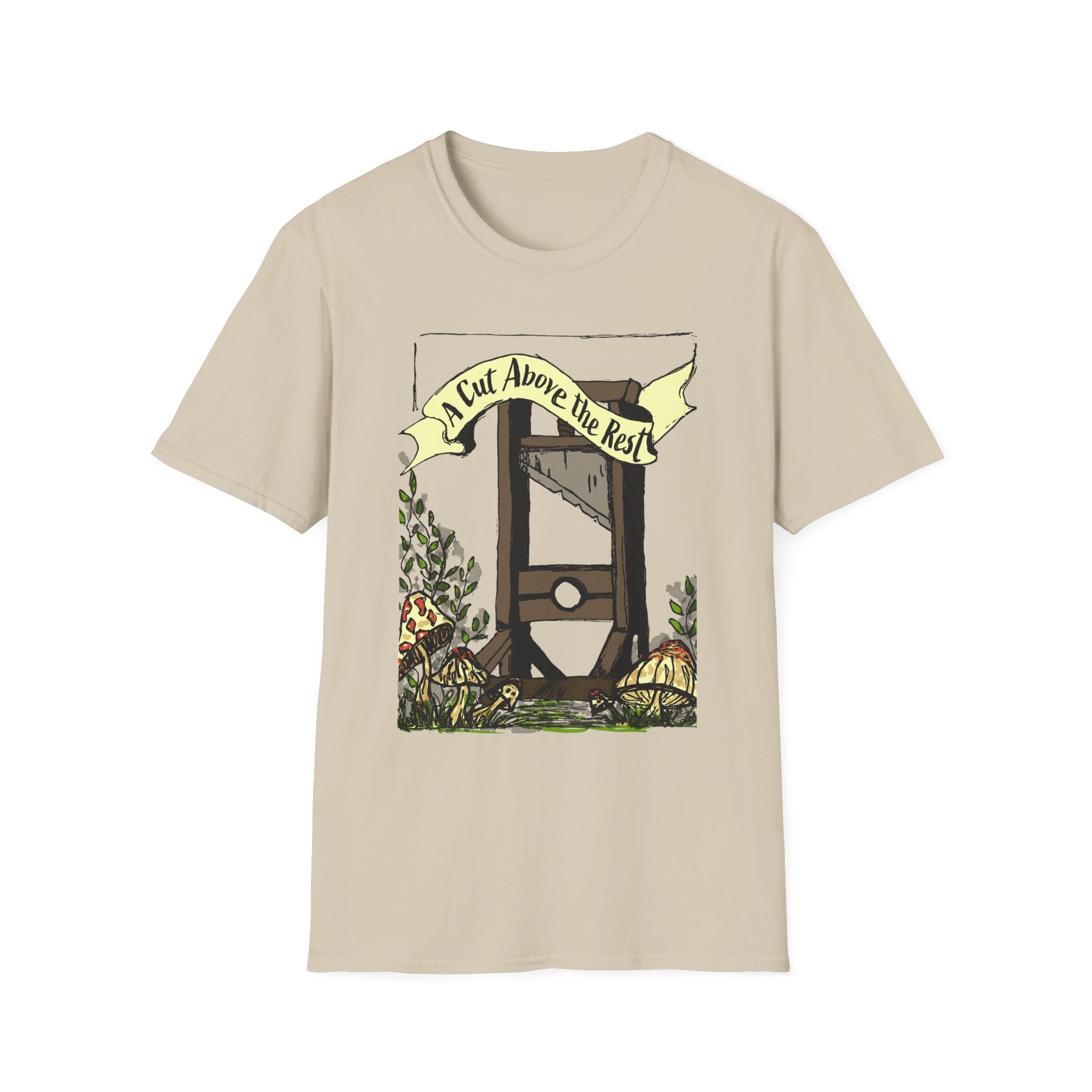 “A Cut Above the Rest” Guillotine Graphic Tee - Image 11