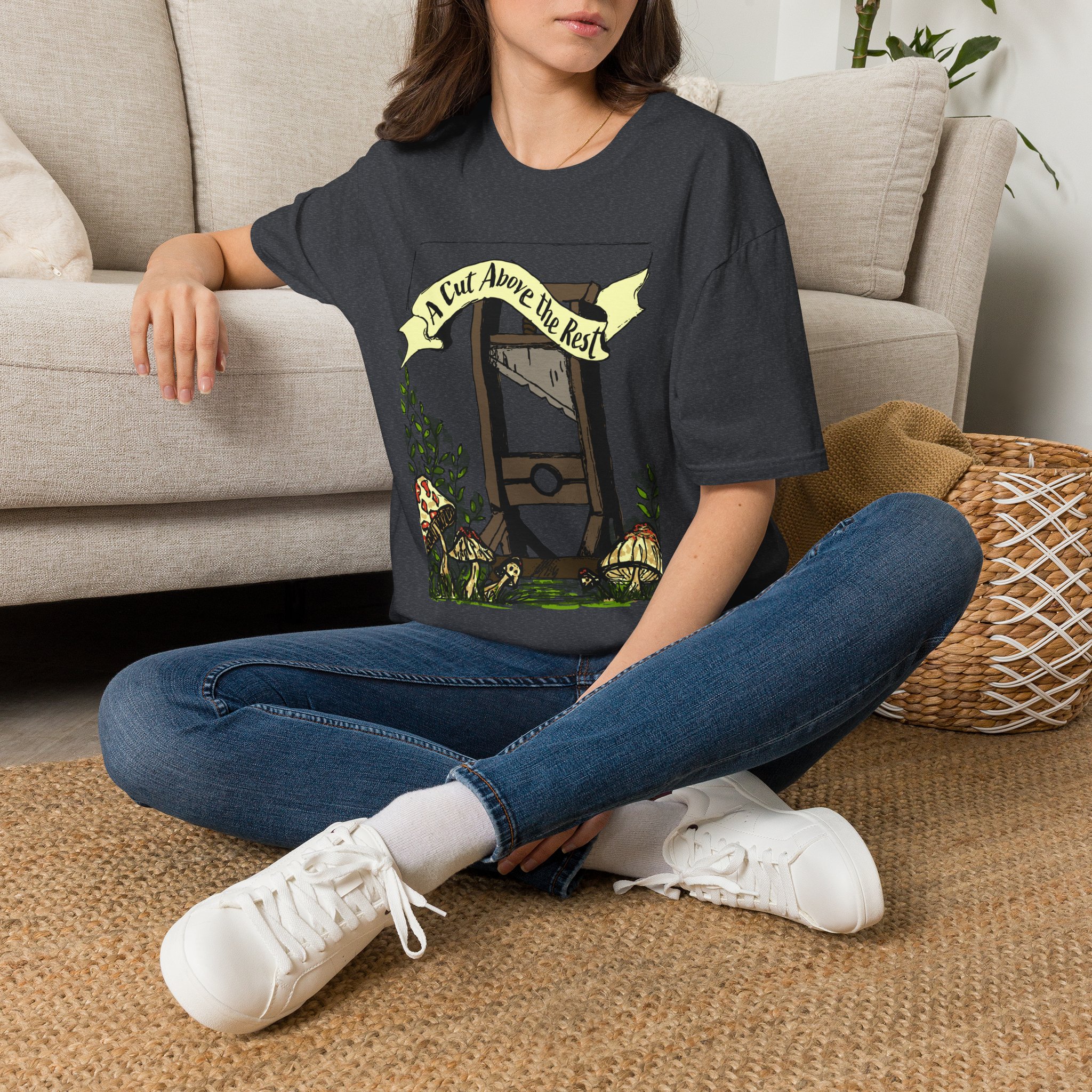 “A Cut Above the Rest” Guillotine Graphic Tee - Image 46