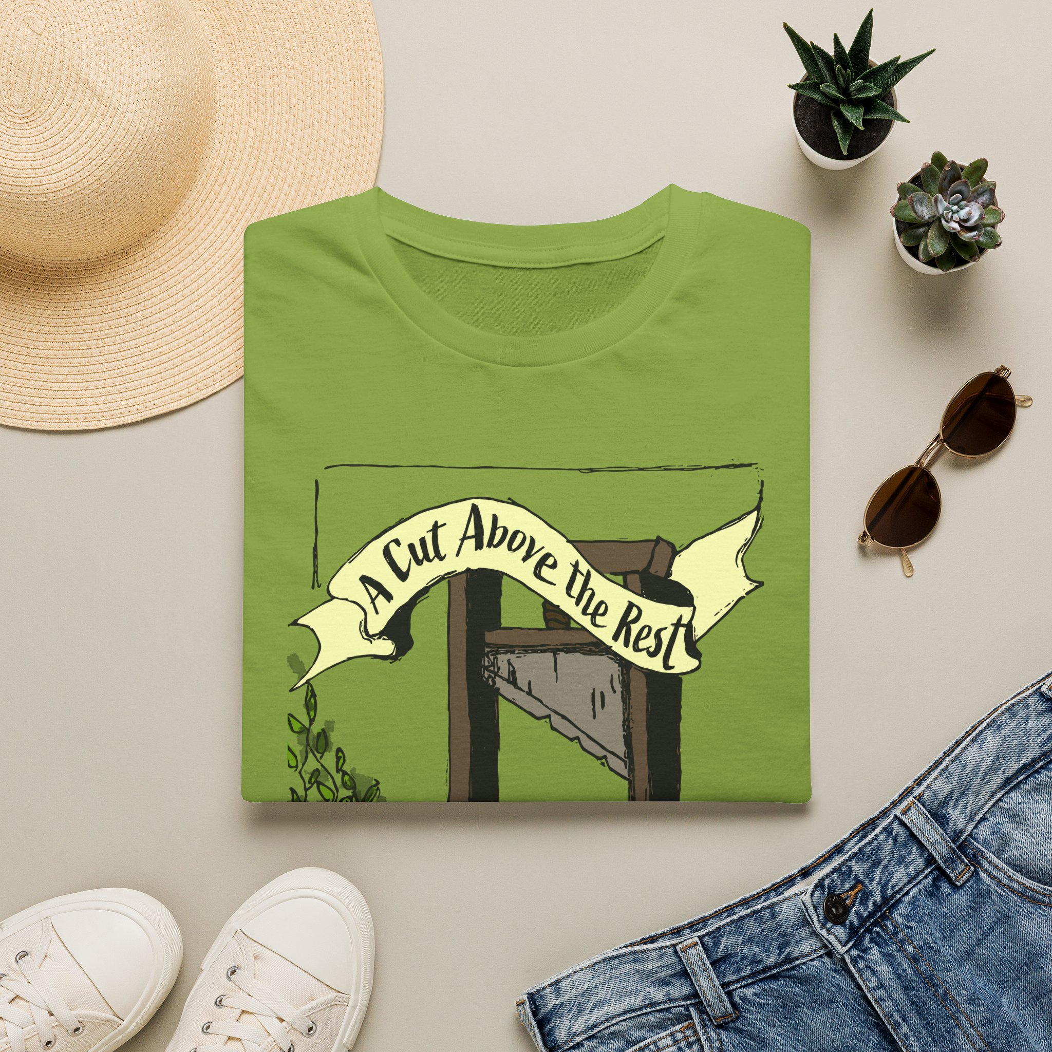 “A Cut Above the Rest” Guillotine Graphic Tee - Image 33