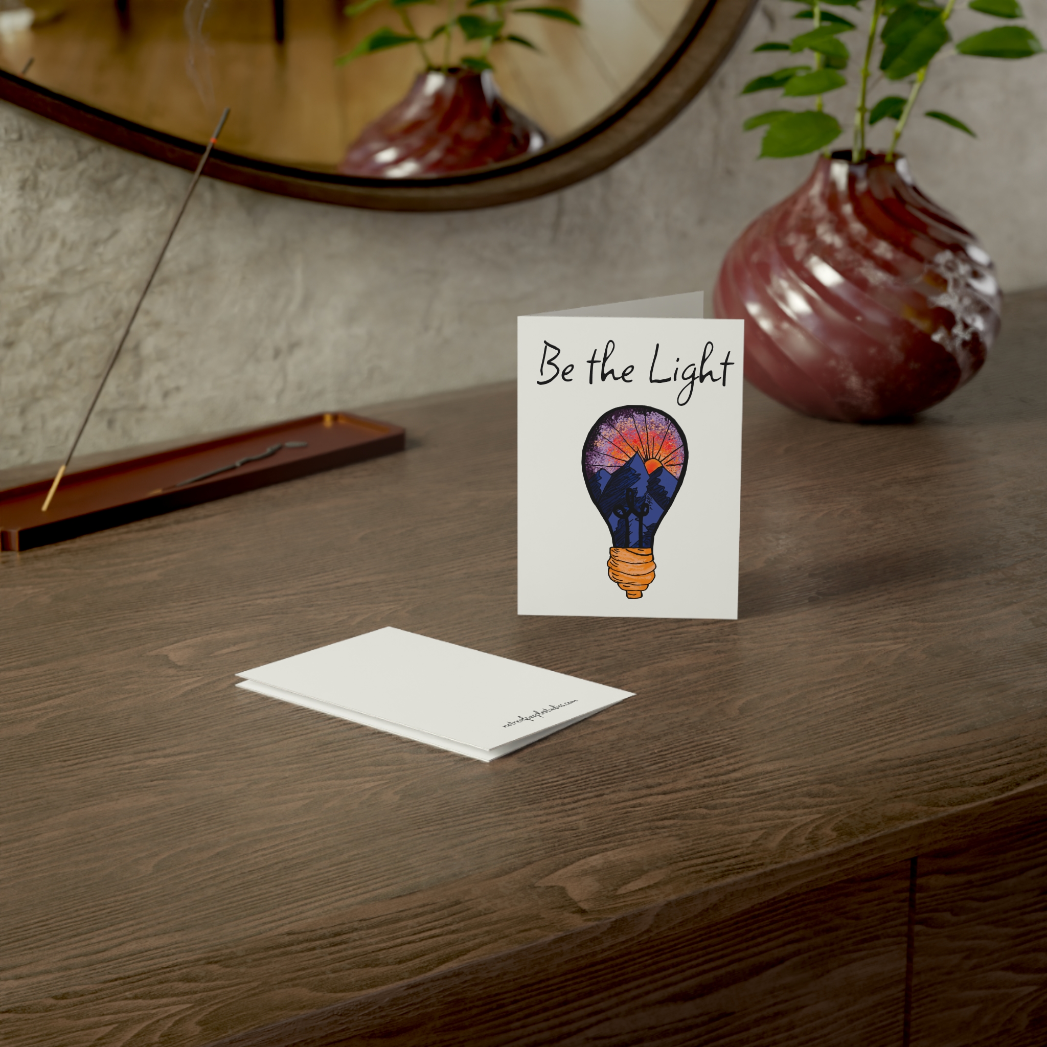 Greeting Card — "Be the Light" Inspirational Lightbulb Design (Single or Bulk Packs) - Image 36