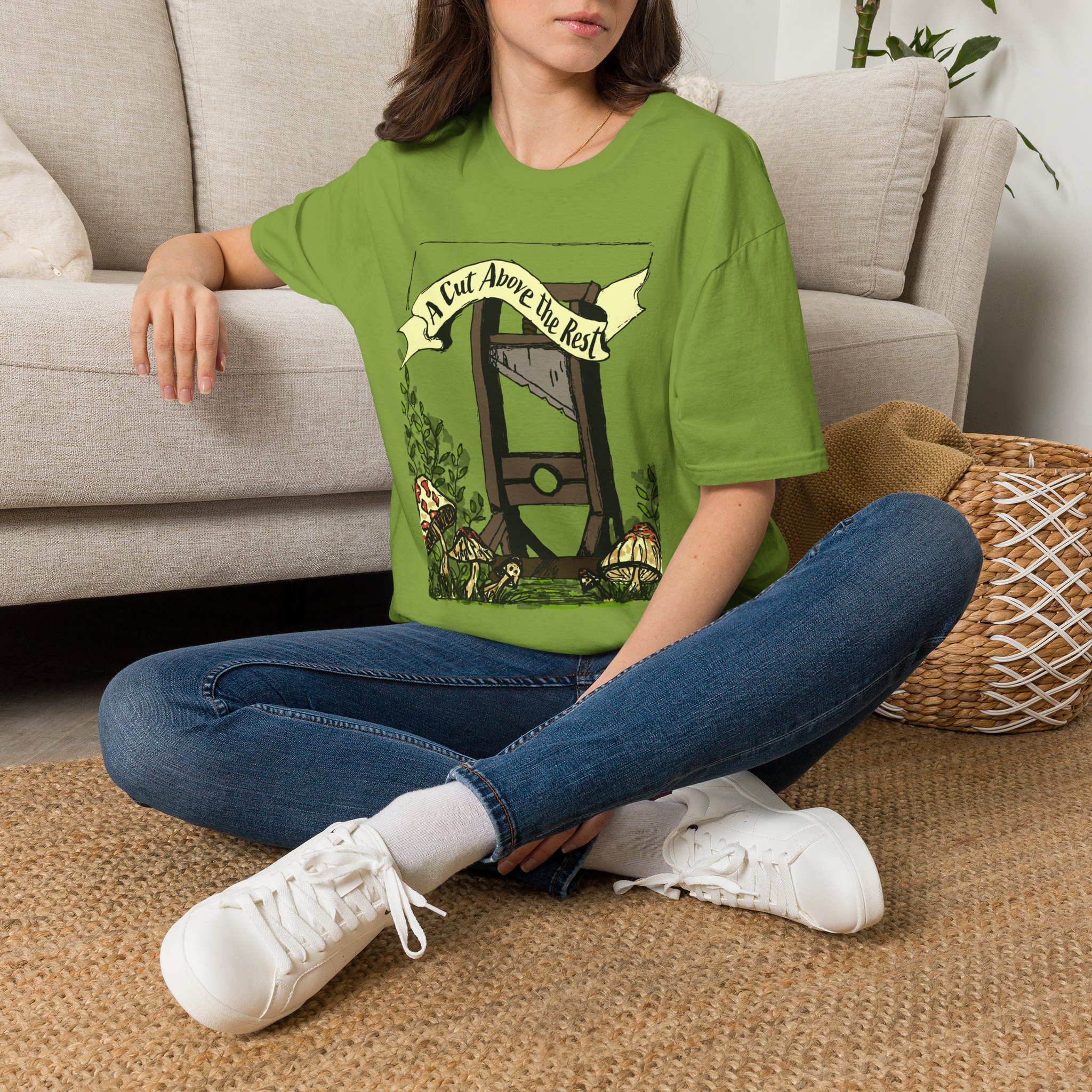 “A Cut Above the Rest” Guillotine Graphic Tee - Image 34