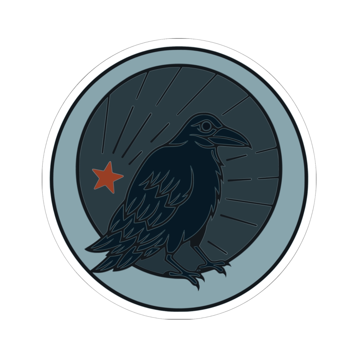 Pretty Little Omens Logo Sticker | Raven Emblem Sticker - Image 7