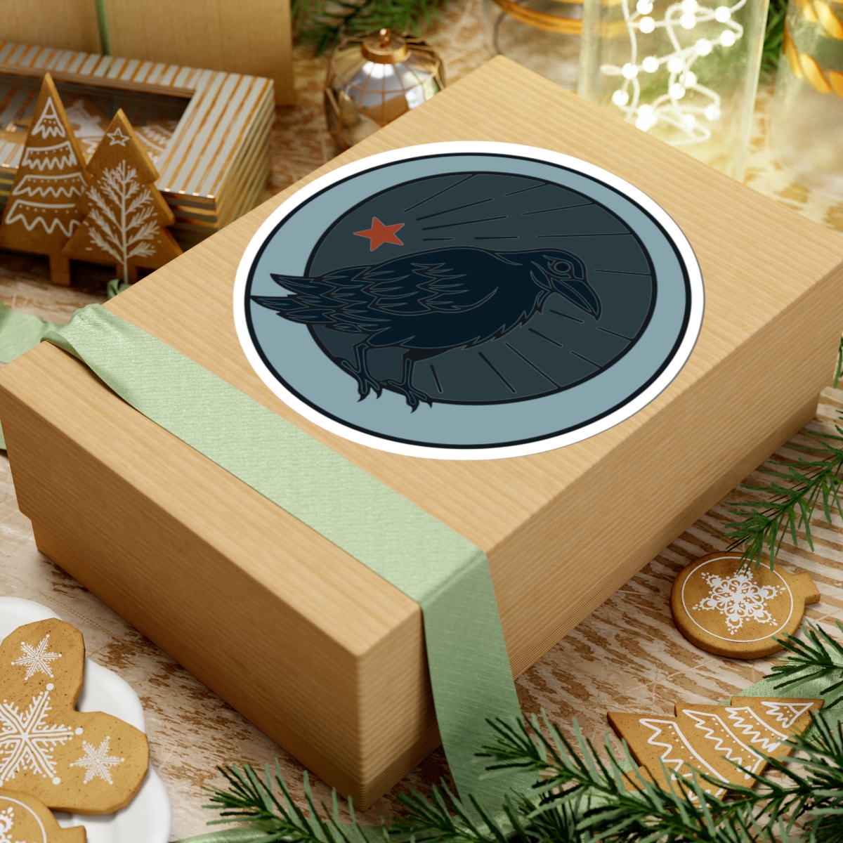 Pretty Little Omens Logo Sticker | Raven Emblem Sticker - Image 9