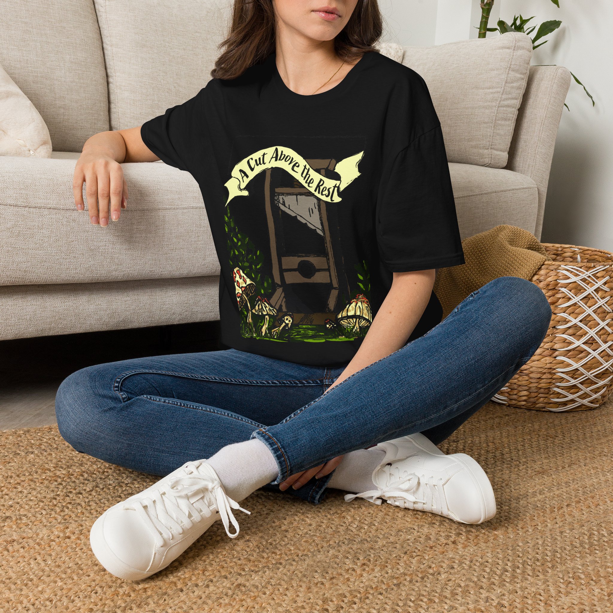 “A Cut Above the Rest” Guillotine Graphic Tee - Image 6