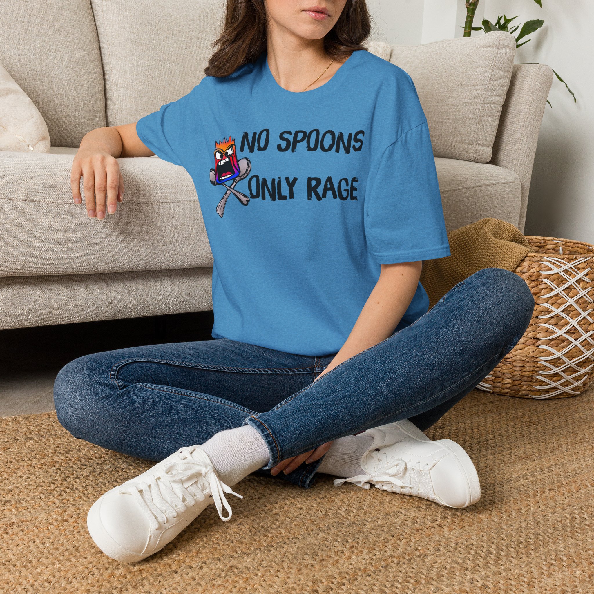 No Spoons Only Rage T-Shirt — Funny Rage Graphic Tee - Image 18